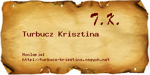 Turbucz Krisztina névjegykártya